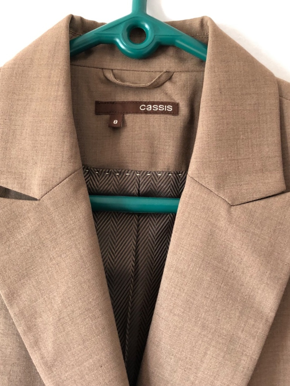 Mole Brown Wool Suit Jacket